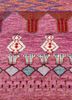 manchaha pink and purple wool and bamboo silk hand knotted Rug - CloseUp