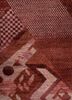 manchaha red and orange wool and bamboo silk hand knotted Rug - CloseUp manchaha red and orange wool and bamboo silk hand knotted Rug - CloseUp