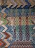 manchaha blue wool and bamboo silk hand knotted Rug - CloseUp