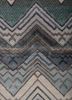 manchaha blue wool and bamboo silk hand knotted Rug - CloseUp manchaha blue wool and bamboo silk hand knotted Rug - CloseUp