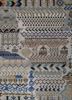 manchaha blue wool and bamboo silk hand knotted Rug - CloseUp manchaha blue wool and bamboo silk hand knotted Rug - CloseUp