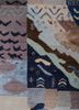 manchaha blue wool and bamboo silk hand knotted Rug - CloseUp