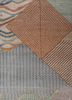 manchaha blue wool and bamboo silk hand knotted Rug - CloseUp