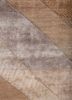 manchaha beige and brown wool and bamboo silk hand knotted Rug - CloseUp
