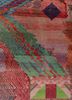 manchaha red and orange wool and bamboo silk hand knotted Rug - CloseUp manchaha red and orange wool and bamboo silk hand knotted Rug - CloseUp