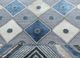 manchaha blue wool and bamboo silk hand knotted Rug - CloseUp manchaha blue wool and bamboo silk hand knotted Rug - CloseUp