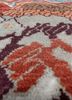 manchaha ivory wool and bamboo silk hand knotted Rug - CloseUp