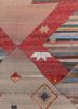 freedom manchaha red and orange wool and bamboo silk hand knotted Rug - CloseUp freedom manchaha red and orange wool and bamboo silk hand knotted Rug - CloseUp
