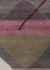 freedom manchaha grey and black wool and bamboo silk hand knotted Rug - CloseUp