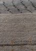 freedom manchaha grey and black wool and bamboo silk hand knotted Rug - CloseUp