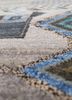manchaha blue wool and bamboo silk hand knotted Rug - CloseUp manchaha blue wool and bamboo silk hand knotted Rug - CloseUp