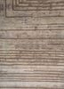 uvenuti beige and brown wool and bamboo silk hand knotted Rug - CloseUp uvenuti beige and brown wool and bamboo silk hand knotted Rug - CloseUp
