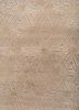 entropy beige and brown wool and bamboo silk hand knotted Rug - CloseUp entropy beige and brown wool and bamboo silk hand knotted Rug - CloseUp