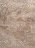 uvenuti beige and brown wool and bamboo silk hand knotted Rug - CloseUp