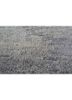 clan grey and black wool and bamboo silk hand knotted Rug - CloseUp
