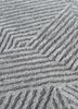 uvenuti grey and black wool and bamboo silk hand knotted Rug - CloseUp uvenuti grey and black wool and bamboo silk hand knotted Rug - CloseUp