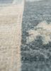 thyme blue afghan wool hand knotted Rug - CloseUp thyme blue afghan wool hand knotted Rug - CloseUp
