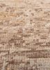 entropy beige and brown afghan wool hand knotted Rug - CloseUp entropy beige and brown afghan wool hand knotted Rug - CloseUp