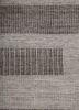 blythe grey and black afghan wool hand knotted Rug - CloseUp