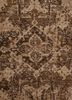 aprezo beige and brown wool hand knotted Rug - CloseUp