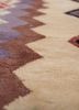 manchaha red and orange silk hand knotted Rug - CloseUp manchaha red and orange silk hand knotted Rug - CloseUp