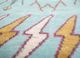 manchaha blue silk hand knotted Rug - CloseUp