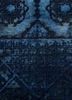 lacuna blue wool and silk hand knotted Rug - CloseUp