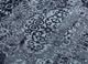 far east grey and black wool hand knotted Rug - CloseUp