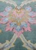 aurora blue wool and silk hand knotted Rug - CloseUp aurora blue wool and silk hand knotted Rug - CloseUp