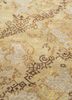 pansy beige and brown wool and silk hand knotted Rug - CloseUp pansy beige and brown wool and silk hand knotted Rug - CloseUp