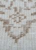 vintage ivory wool hand knotted Rug - CloseUp vintage ivory wool hand knotted Rug - CloseUp