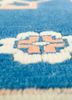nuray blue wool hand knotted Rug - CloseUp