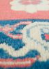 nuray red and orange wool hand knotted Rug - CloseUp