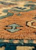 nuray red and orange wool hand knotted Rug - CloseUp