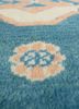 nuray blue wool hand knotted Rug - CloseUp
