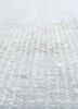 vintage ivory wool hand knotted Rug - CloseUp