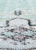 vintage blue wool hand knotted Rug - CloseUp vintage blue wool hand knotted Rug - CloseUp