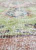 vintage red and orange wool hand knotted Rug - CloseUp vintage red and orange wool hand knotted Rug - CloseUp