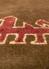 nuray beige and brown wool hand knotted Rug - CloseUp