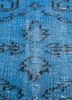 lacuna blue wool hand knotted Rug - CloseUp