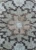 vintage grey and black wool hand knotted Rug - CloseUp vintage grey and black wool hand knotted Rug - CloseUp