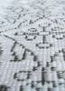 vintage grey and black wool hand knotted Rug - CloseUp