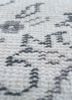 vintage ivory wool hand knotted Rug - CloseUp