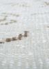 vintage ivory wool hand knotted Rug - CloseUp vintage ivory wool hand knotted Rug - CloseUp