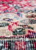 vintage red and orange wool hand knotted Rug - CloseUp vintage red and orange wool hand knotted Rug - CloseUp
