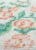 vintage red and orange wool hand knotted Rug - CloseUp vintage red and orange wool hand knotted Rug - CloseUp
