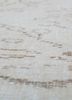 vintage ivory wool hand knotted Rug - CloseUp vintage ivory wool hand knotted Rug - CloseUp