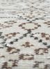 vintage beige and brown wool hand knotted Rug - CloseUp vintage beige and brown wool hand knotted Rug - CloseUp