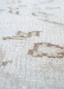 vintage ivory wool hand knotted Rug - CloseUp vintage ivory wool hand knotted Rug - CloseUp