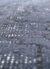lacuna grey and black wool hand knotted Rug - CloseUp